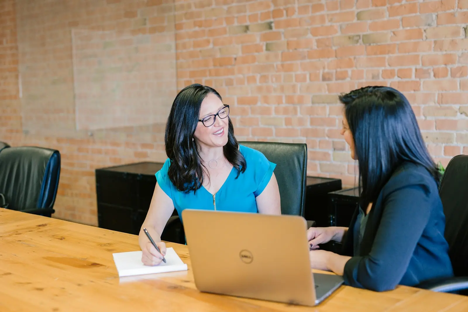 Meeting with a client at the office